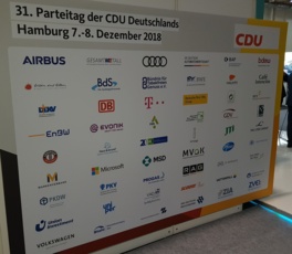 Logotafel CDU Parteitag